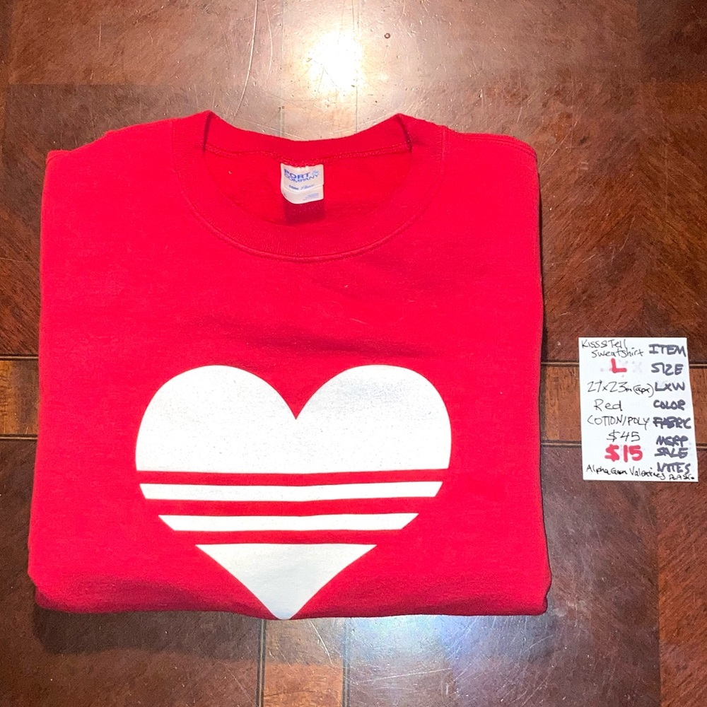 Port & Co. “Kiss & Tell” Sweatshirt